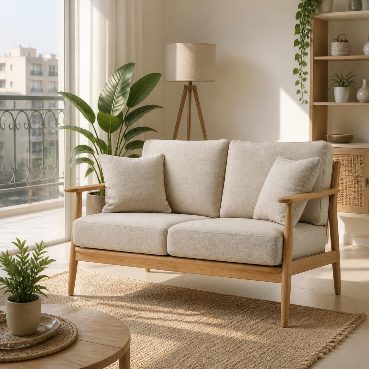 2-Seater Sofa for Small Living Rooms in a room setting