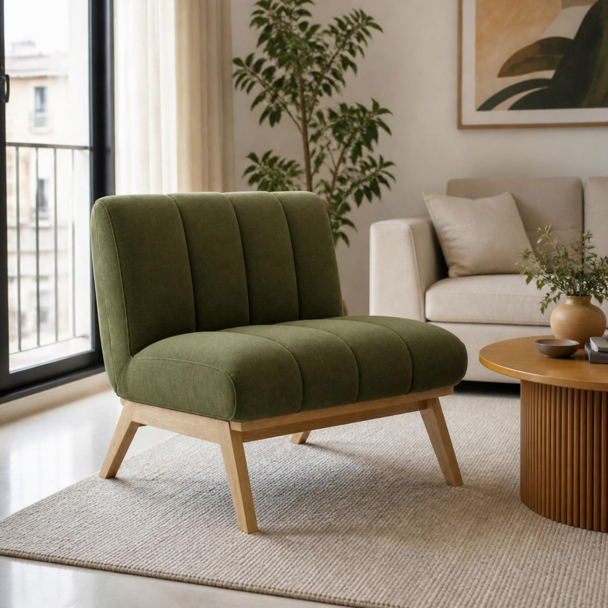Lounge Chair for Small Spaces in a room setting