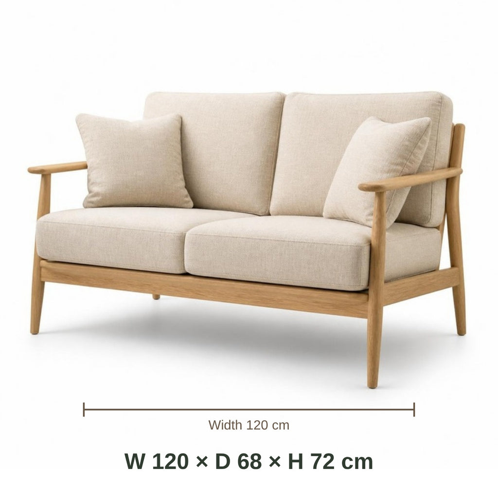 Mini Beit 2-Seater Sofa dimensions in cm