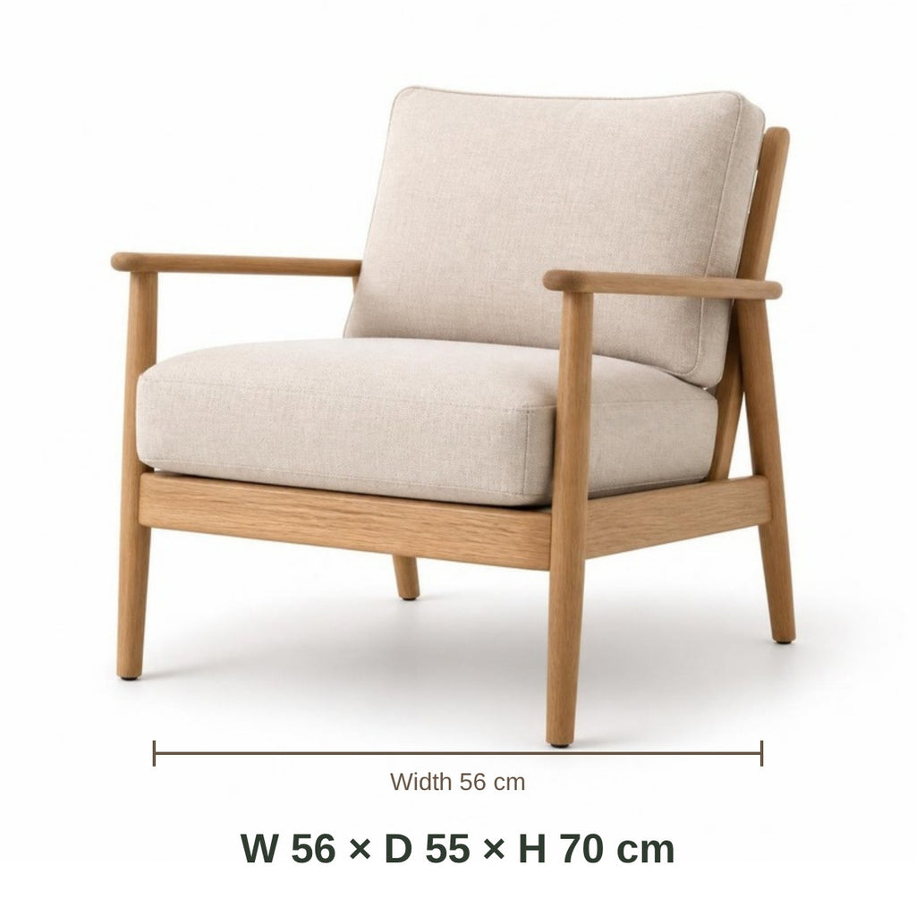 Mini Beit Accent Chair dimensions in cm