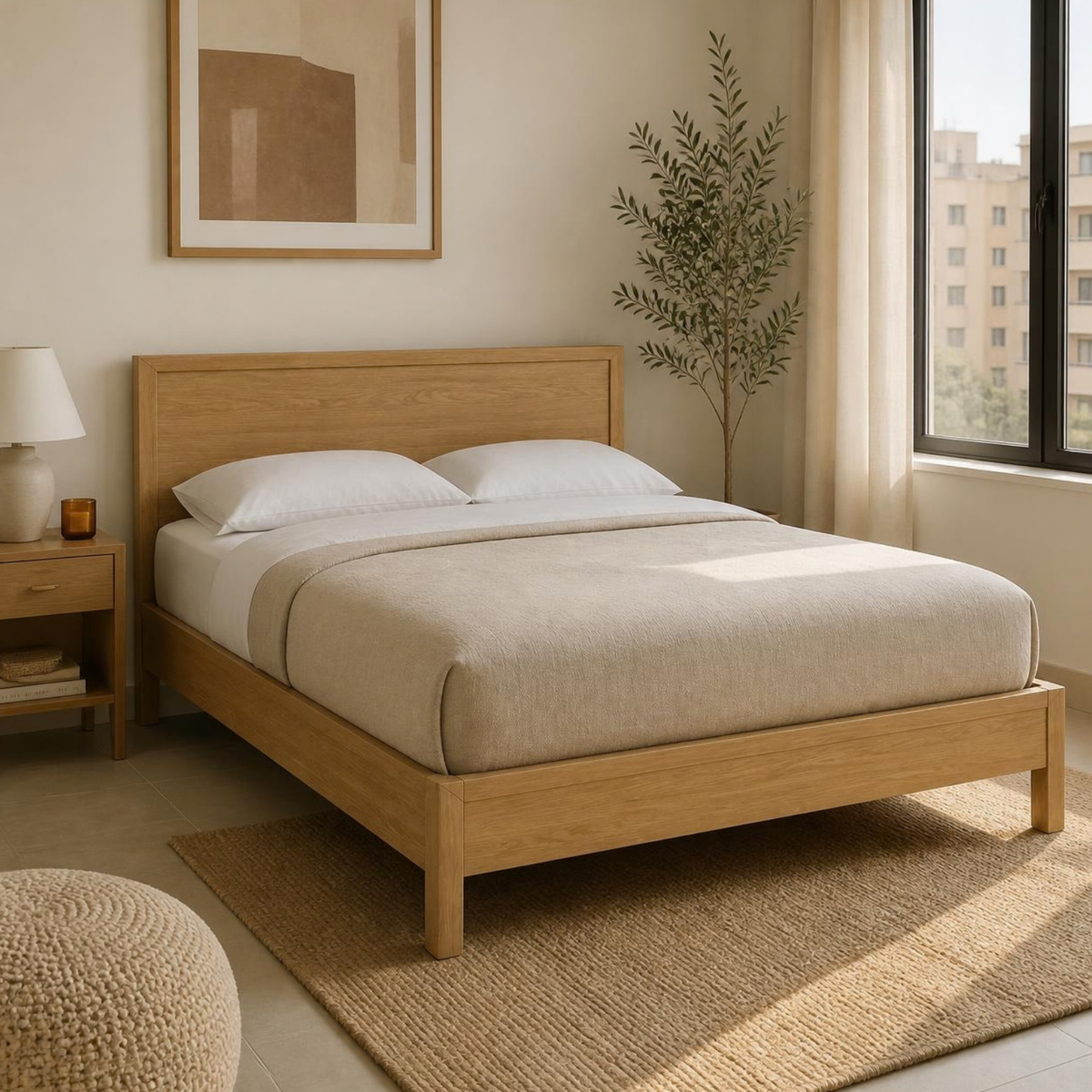 Small Double Bed 120 for Small Bedrooms in a room setting