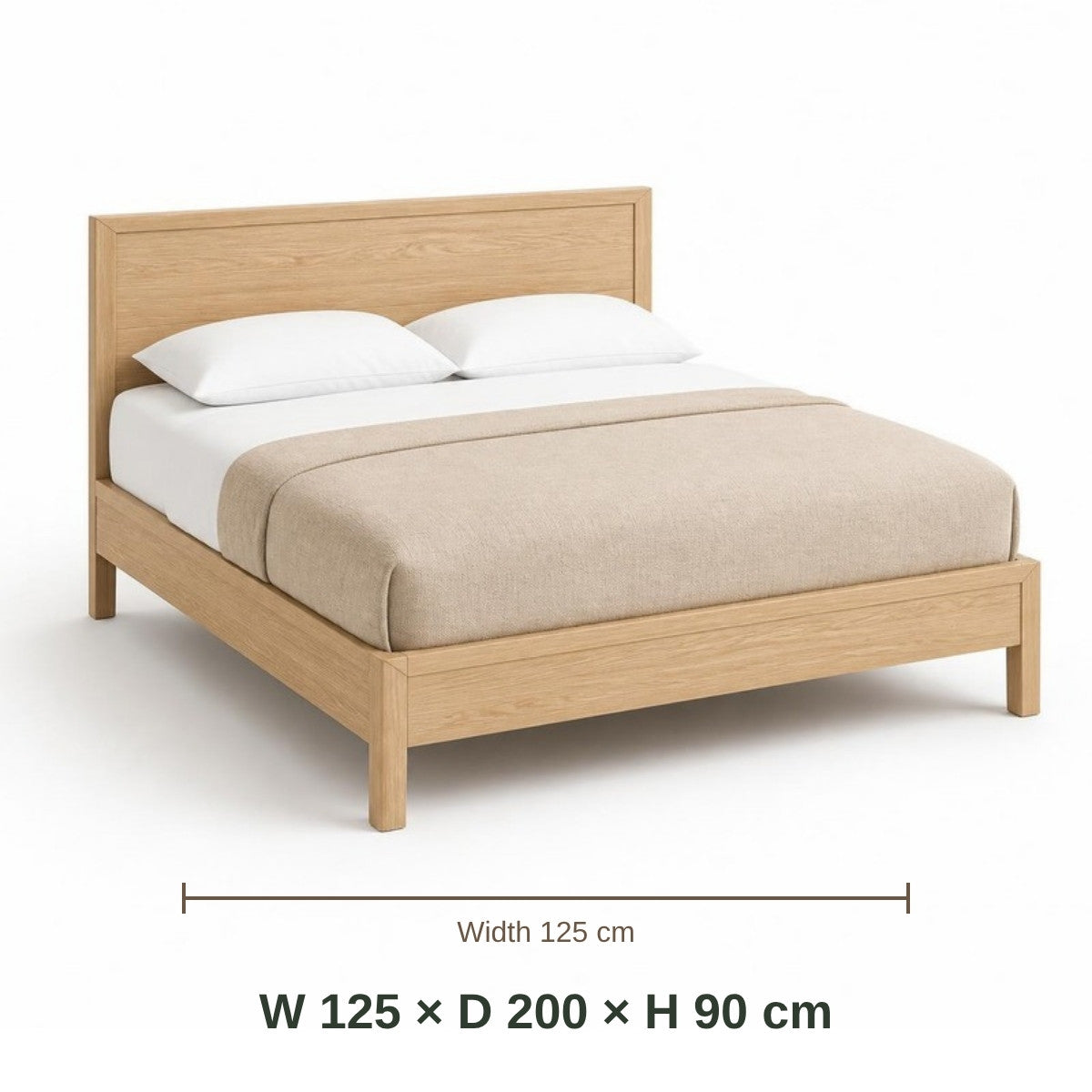 Mini Beit Small Double Bed 120 dimensions in cm
