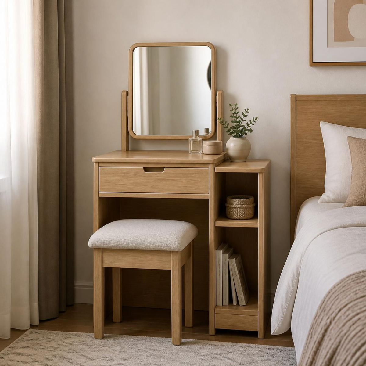 Dressing Table for Small Bedrooms in a room setting