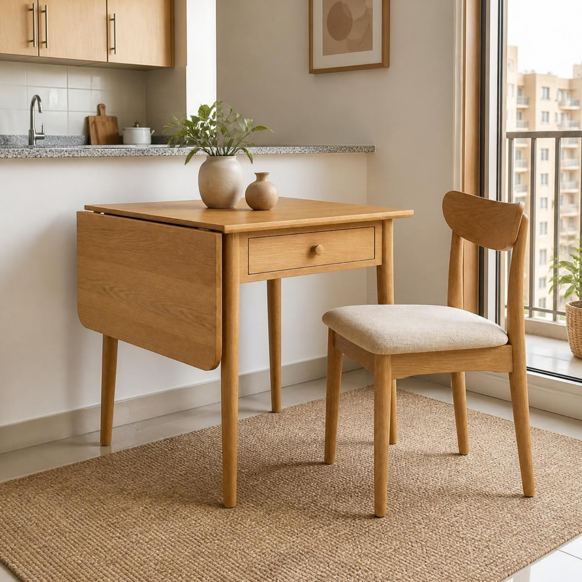 Drop Leaf Table for Small Apartments in a room setting
