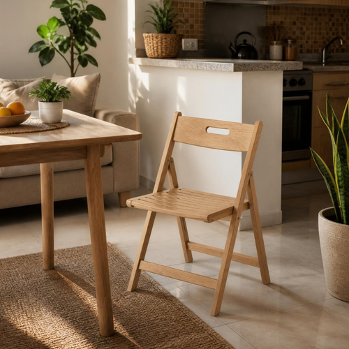 Folding Chair for Small Spaces in a room setting