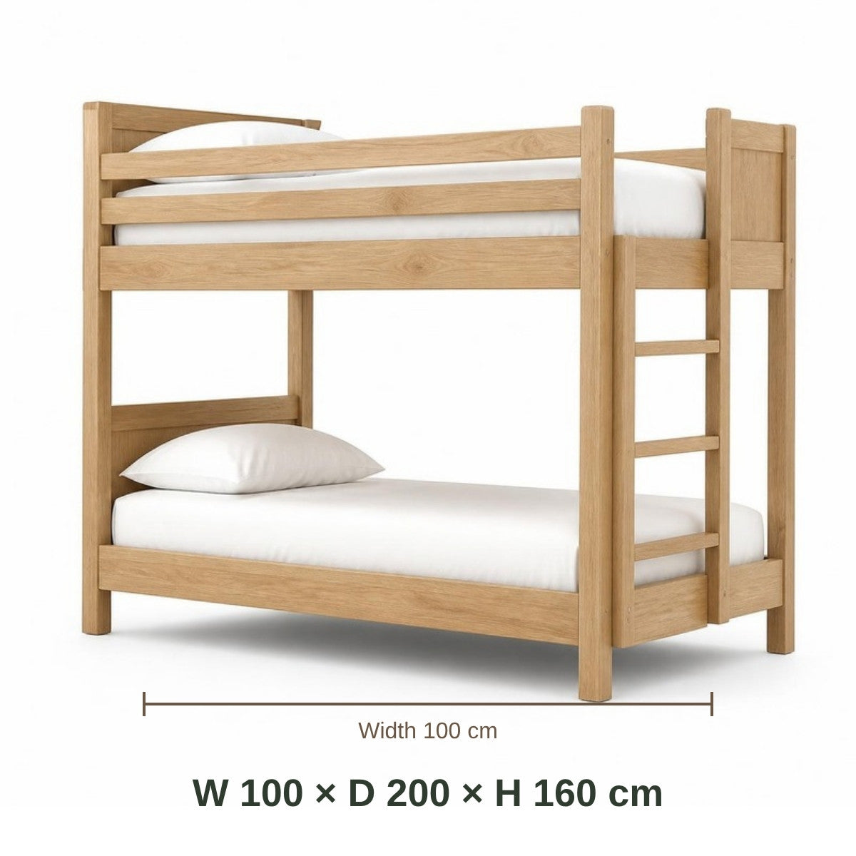 Mini Beit Bunk Bed (Single) dimensions in cm