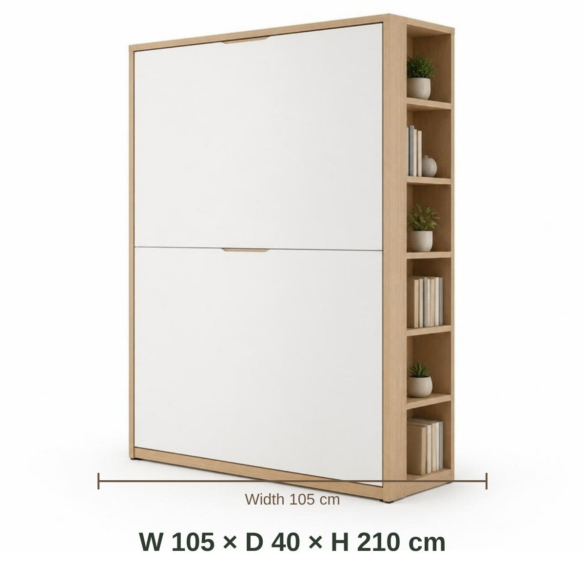 Mini Beit Folding Wall Bed dimensions in cm