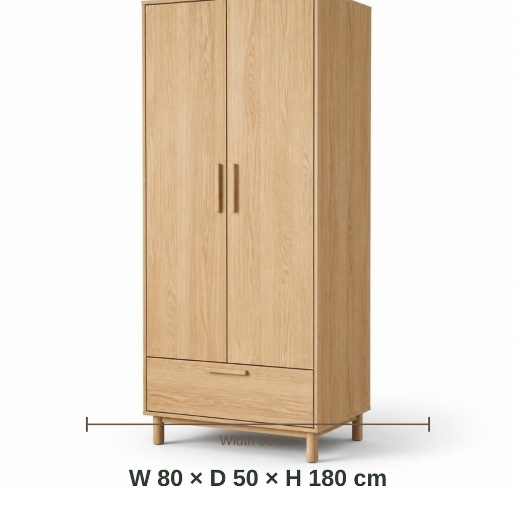 Mini Beit Wardrobe – 2 Doors dimensions in cm