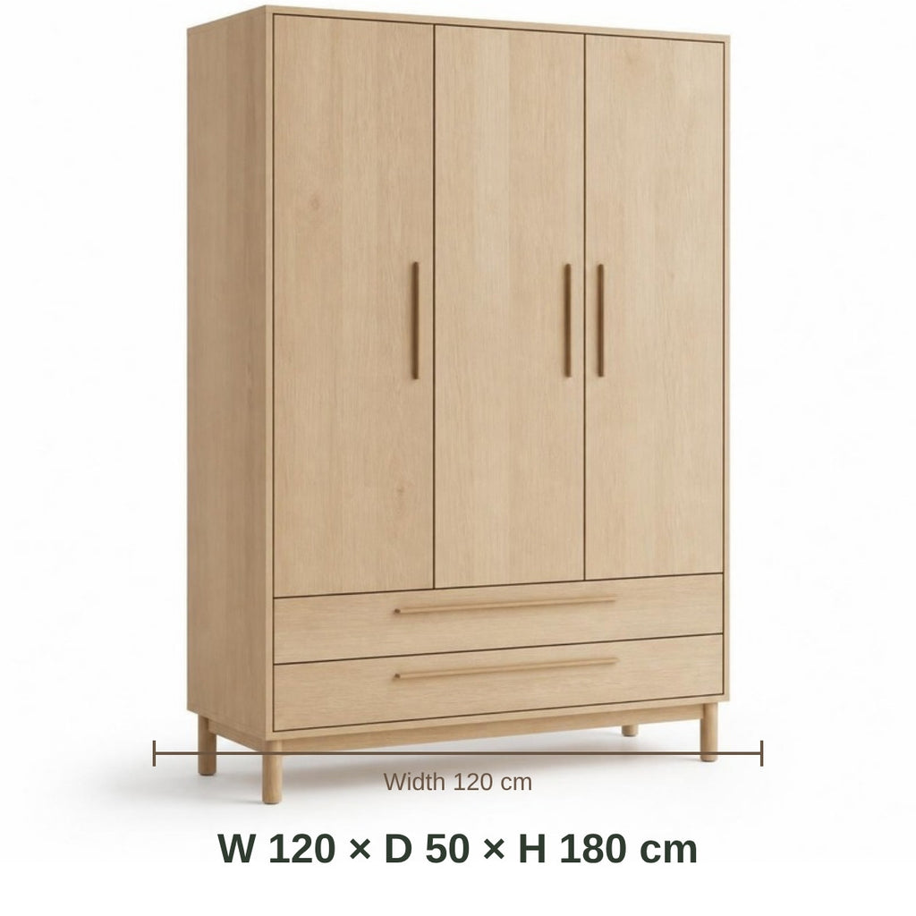 Mini Beit Wardrobe – 3 Doors dimensions in cm