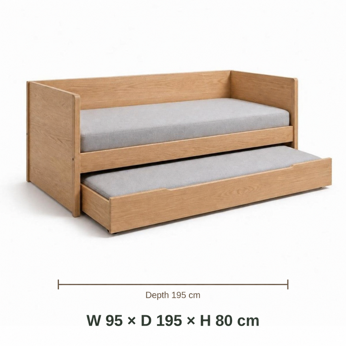 Mini Beit Trundle Bed dimensions in cm