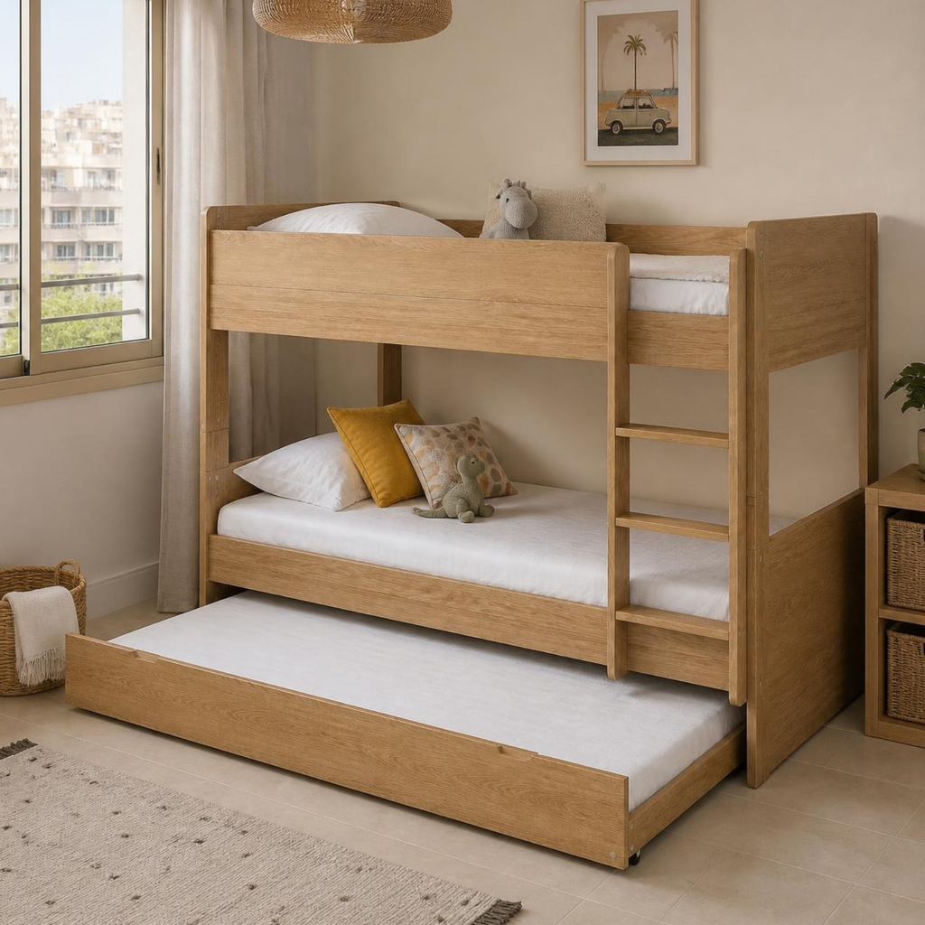 Bunk Bed 90 with Pull-Out Trundle in a room setting