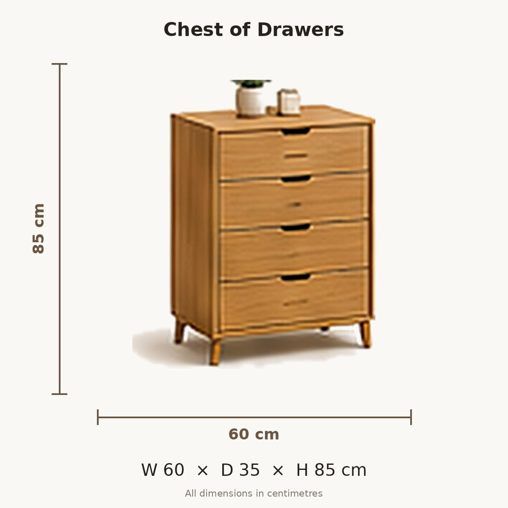 Mini Beit Chest of Drawers dimensions in cm