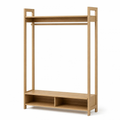 Clothes Rail with Shoe Shelf for Small Bedrooms