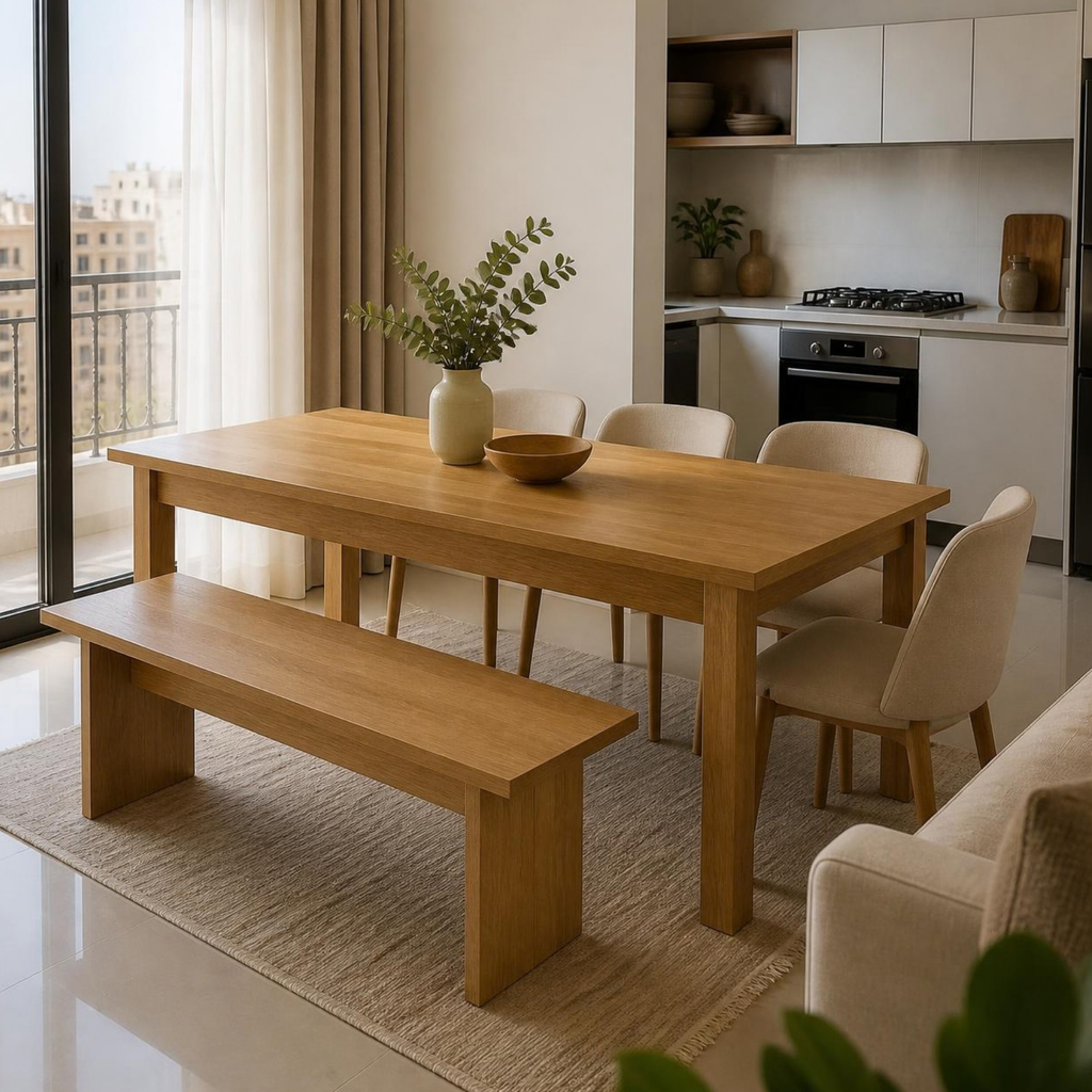 Dining Bench for Small Spaces in a room setting