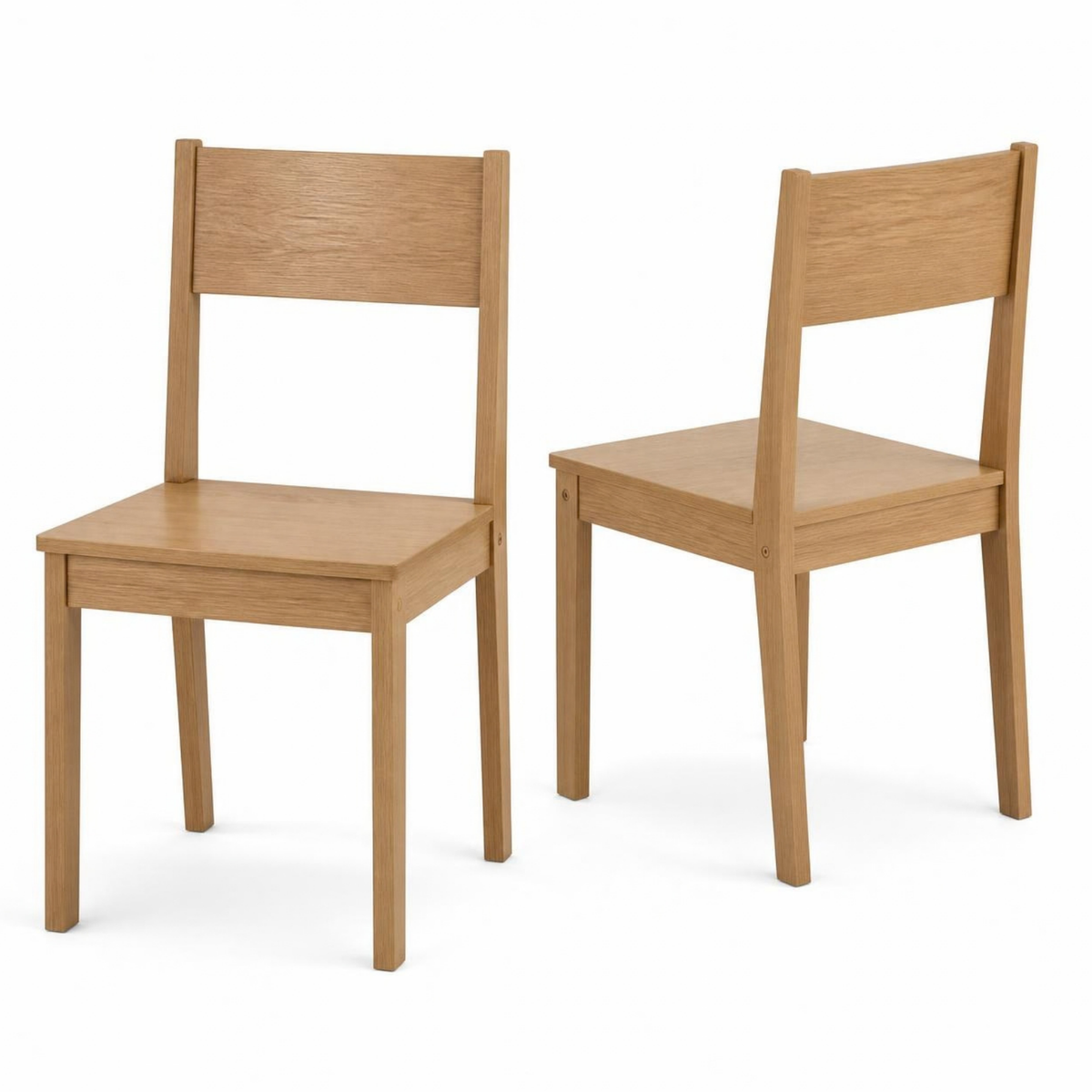 Wooden Dining Chairs (Set of 2) for Small Spaces