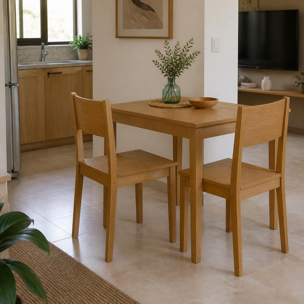 Wooden Dining Chairs (Set of 2) for Small Spaces in a room setting