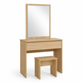 Dressing Table with Mirror and Drawer for Small Bedrooms