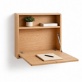 Wall-Mounted Fold-Down Desk for Small Home Offices