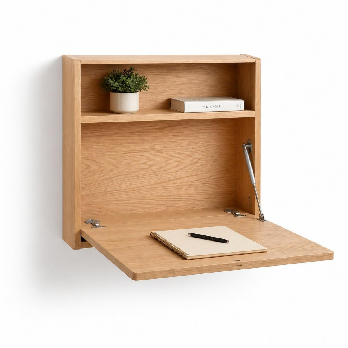 Wall-Mounted Fold-Down Desk for Small Home Offices