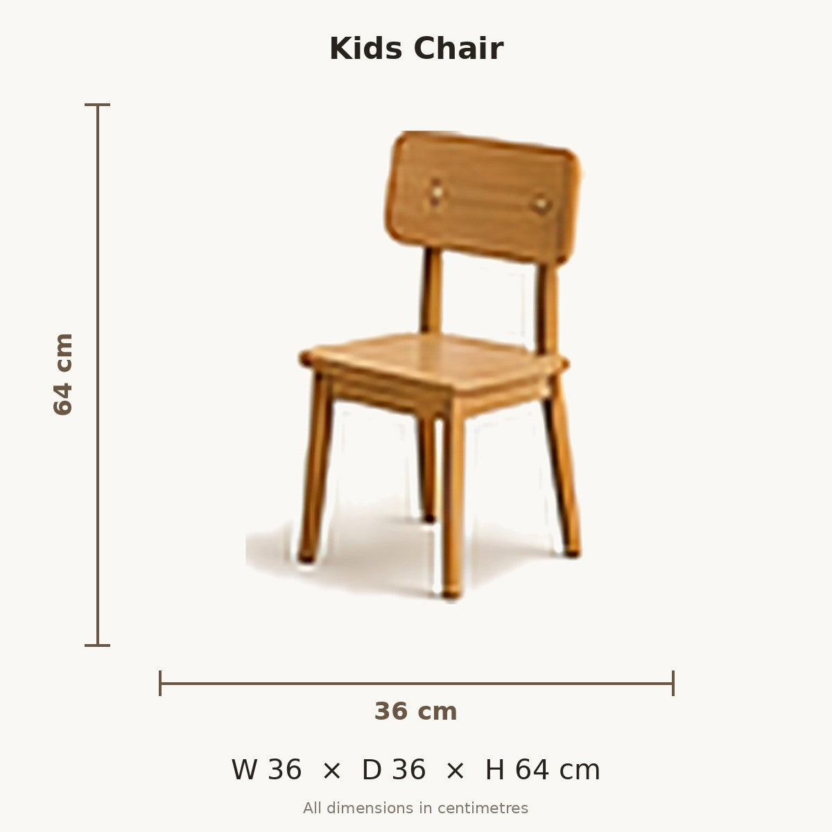 Mini Beit Kids Chair dimensions in cm