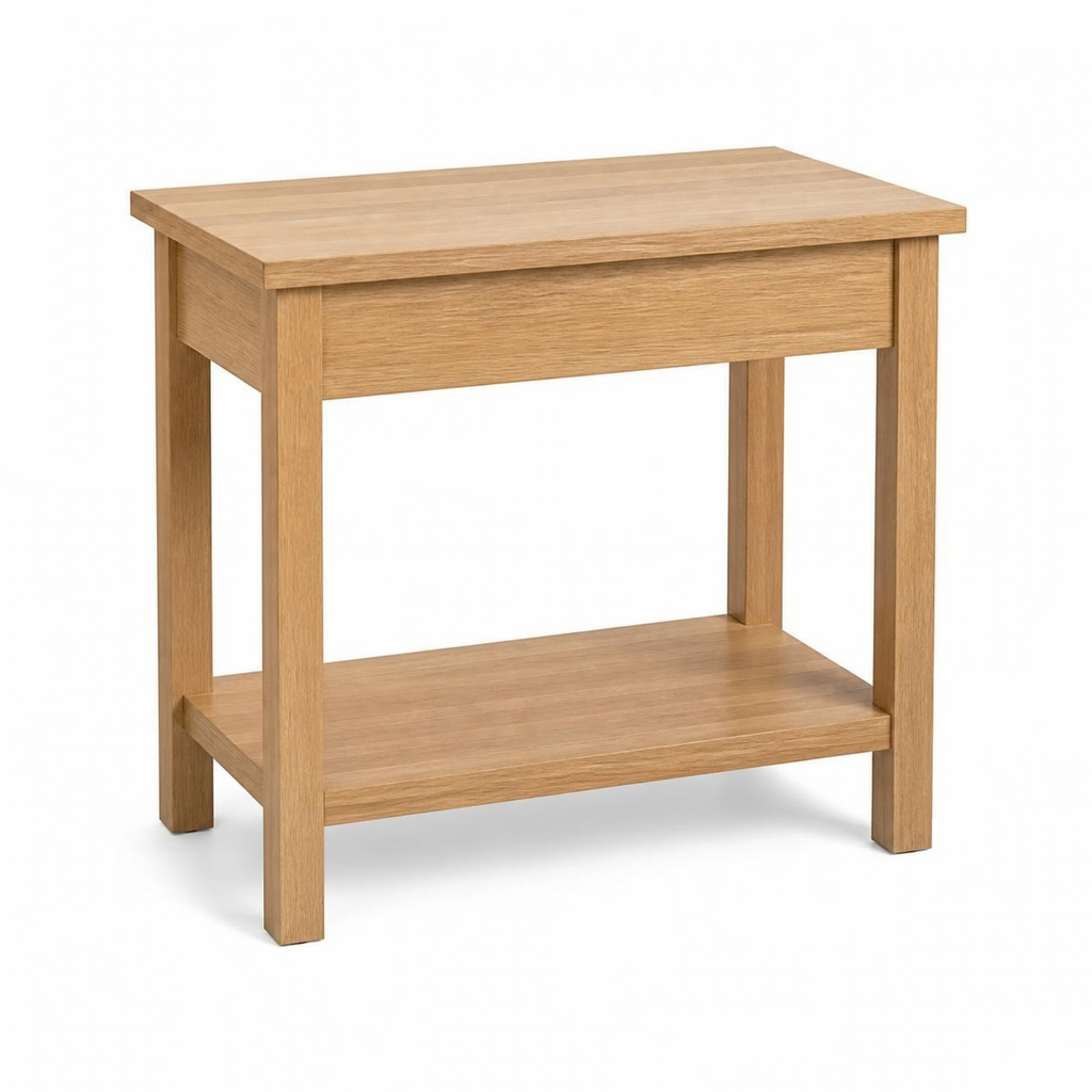 Kitchen Island Table with Shelf for Small Apartments