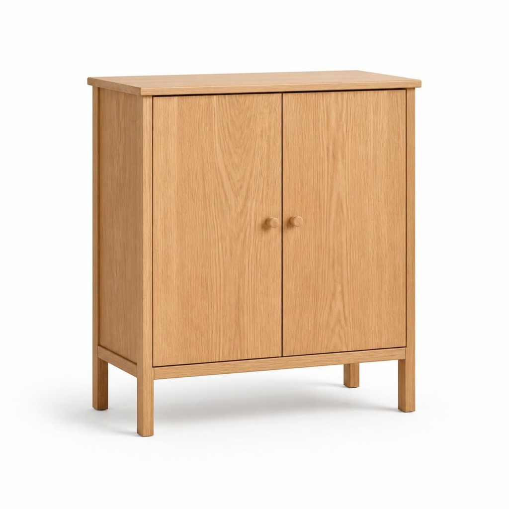 Living Room Storage Cabinet 2 Doors for Small Spaces