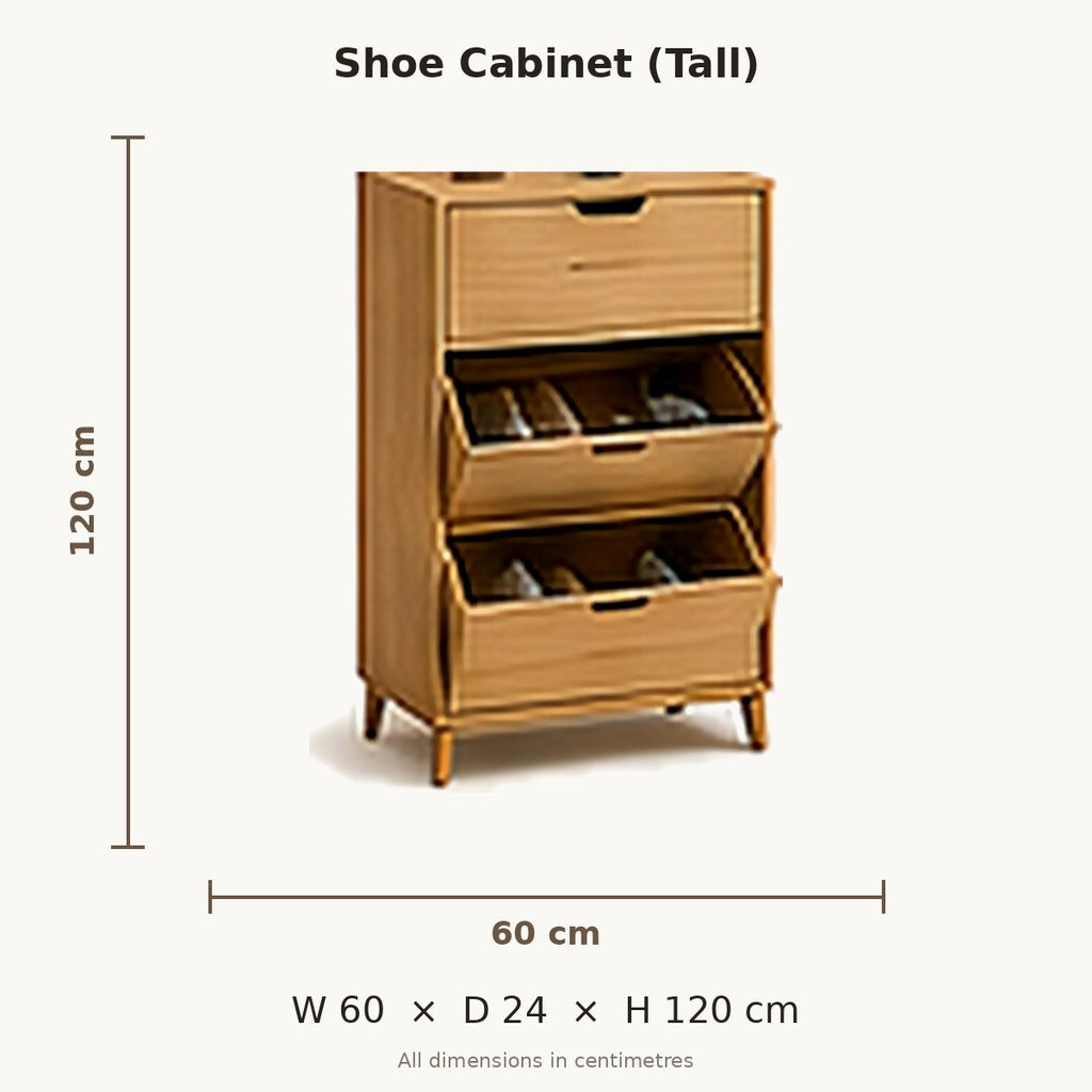 Mini Beit Shoe Cabinet (Tall) dimensions in cm