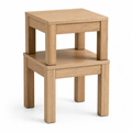 Stackable Stools (Set of 2) for Small Spaces