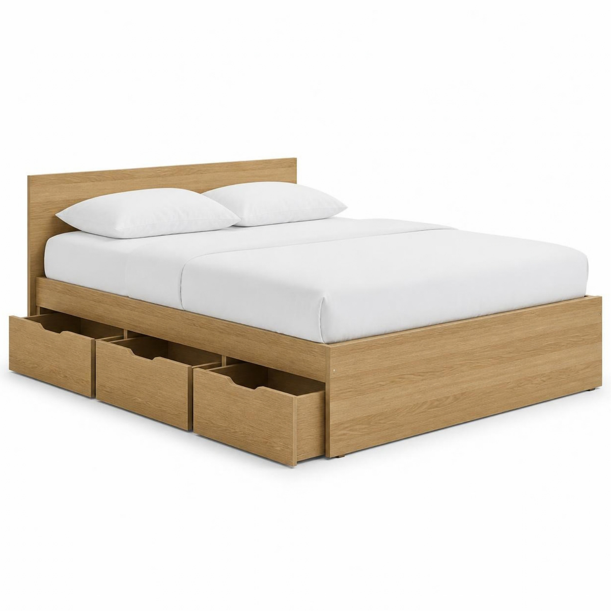 Storage Bed 120 with Under-Bed Drawers for Small Bedrooms