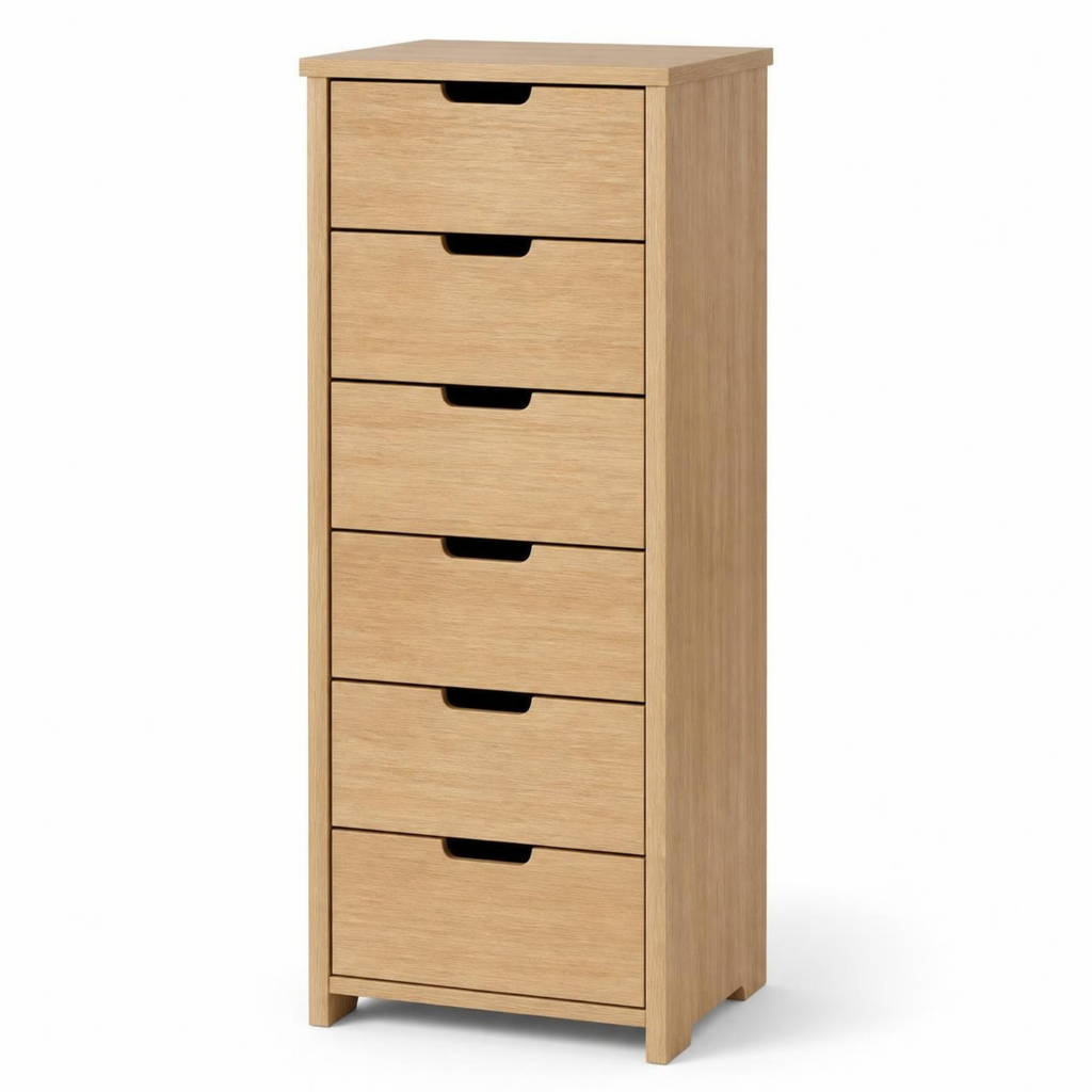 Tall Chest of 6 Drawers for Small Bedrooms