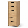 Tall Chest of 6 Drawers for Small Bedrooms